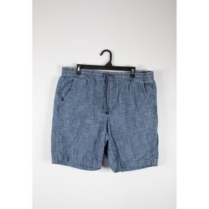 Urban Pipeline Shorts Mens Large Blue Cotton Drawstring Casual Denim Blue